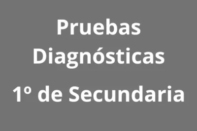 Pruebas Diagnósticas Primero de Secundaria