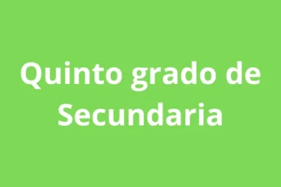 Quinto grado de Secundaria